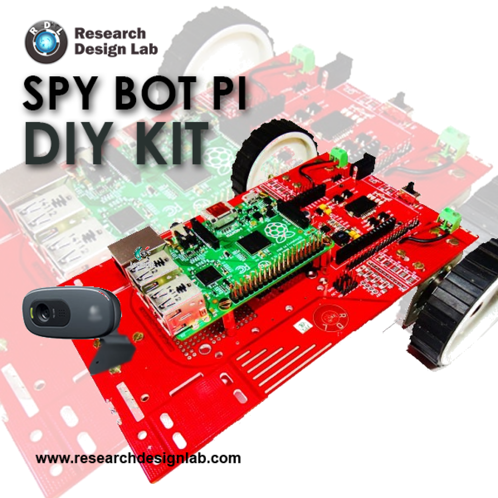Spy bot. Raspberry pi bot.