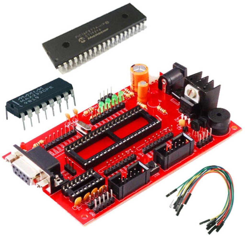 PIC Project Board With PIC16F877A IC