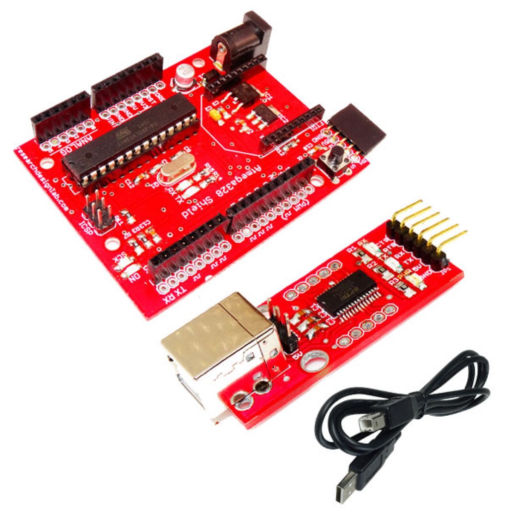 RDL- UNO ATMEGA328 Development Board - Programmed with Arduino+FT232 Board