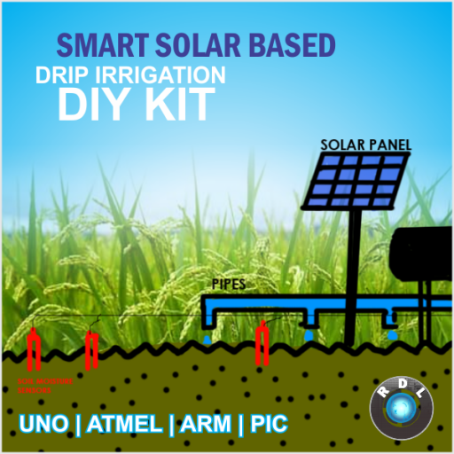 DIY Smart Solar Based Drip Irrigation-UNO Atmega328 