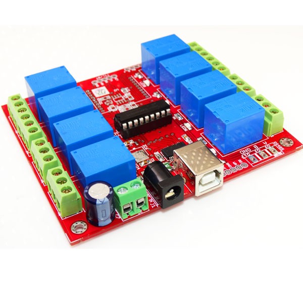 8-channel 12VDC Type-B USB Relay Board Module Controller For Automation Robotics