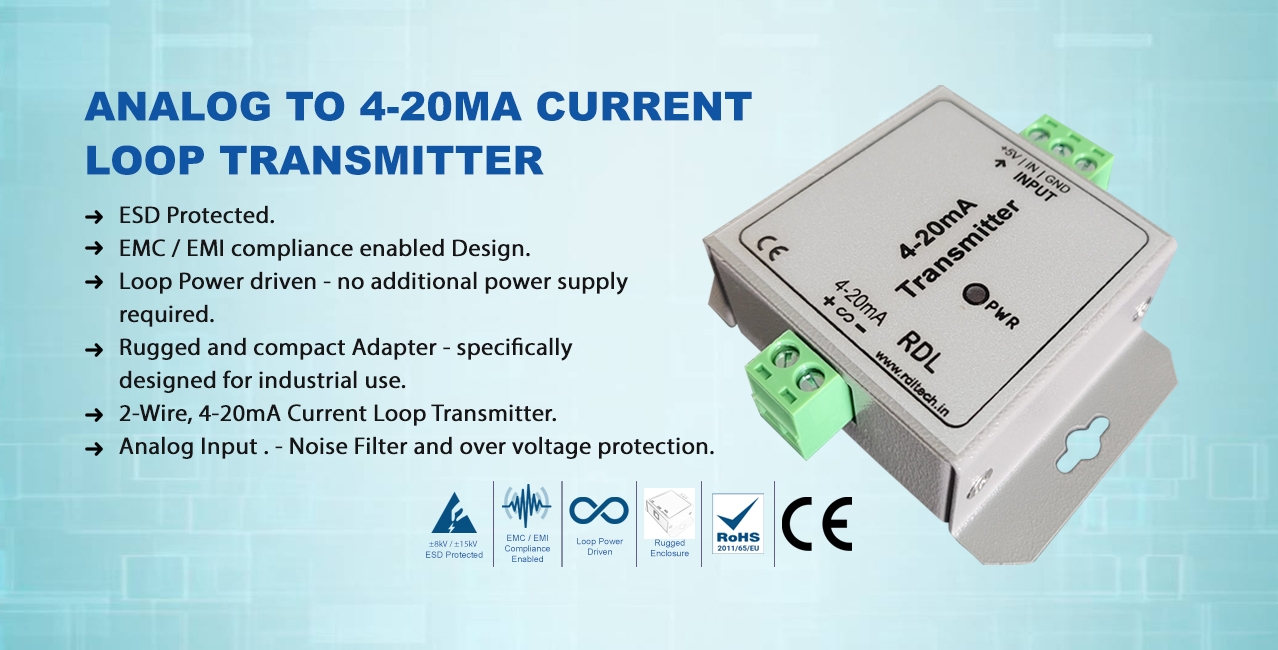 Analog to 4-20mA Current Loop Transmitter