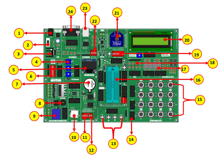 PIC Development Board-Trainer Kit