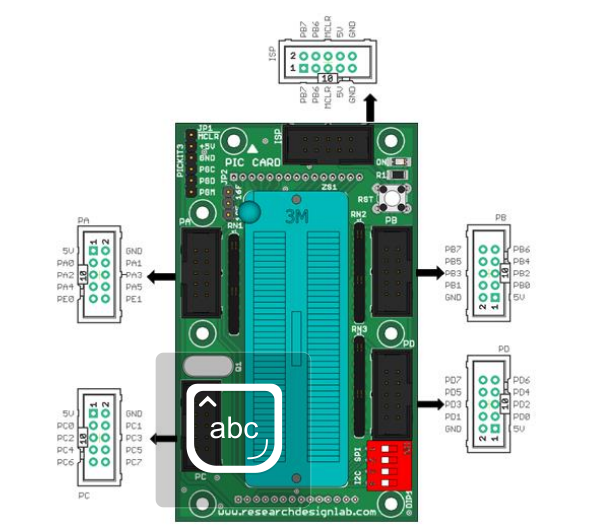 PIC Development Board-Trainer Kit